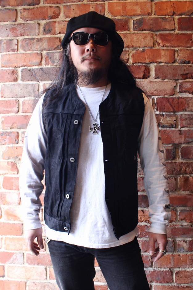 ViSE REDTAiL バイス レッドテイル Cross Denim Vest