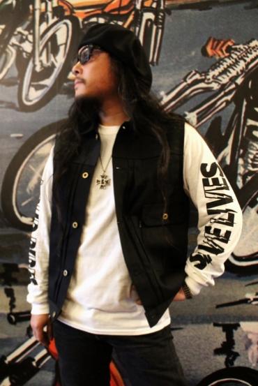 ViSE REDTAiL バイス レッドテイル Cross Denim Vest